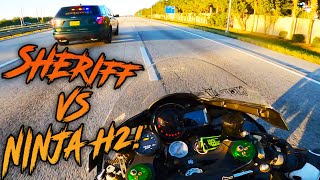 Police Get TROLLED By Bikers Rippin Wheelies😂 Better Luck Next Time Officer  Bikes VS Cops 96 [upl. by Yatnahc]