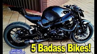 5 BADASS Custom Naked Motorcycles [upl. by Yehus]