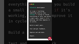 Iterative development [upl. by Neesay589]