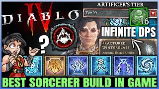 Diablo 4  New Best INFINITE DPS Sorcerer Build  Season 4 Frozen Orb  OP  Skills amp Gear Guide [upl. by Spaulding]