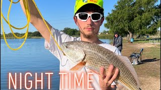 Fishing braunig lake Pt3 Saturday Sunday Night time [upl. by Eenahs88]