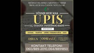 PROMO REKLAMA ZA UPIS U ŠKOLU KURANA ČASNOG NOVI PAZAR [upl. by Farley870]