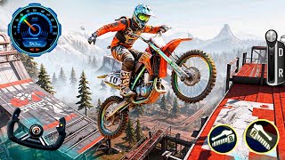 Impossible Motorcross Bike Stunt Driving  Extreme Moto Mayhem Ramp Stunts Race  Android GamePlay [upl. by Arbmik111]