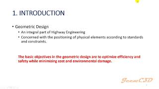 1 Basic Design Criteria  Highway Geometric Design Sri Lanka [upl. by Oretos]