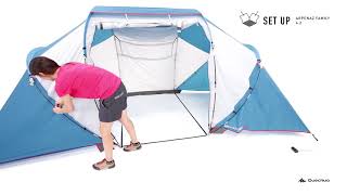 Monter sa tente  Je tent Arpenaz Family 42 opzetten  Quechua  Decathlon [upl. by Wind]