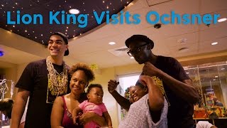 The Lion King Musical Cast Visits Ochsner Hospital for Children [upl. by Makell]