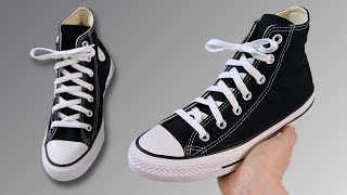 HOW TO LACE CONVERSE STANDARD WAY With Bow [upl. by Sherill834]