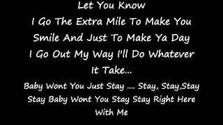 Tyrese Stay LYRICS [upl. by Hallam]