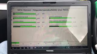 Correct working NOx sensor BMW 116i N43 N43B16 [upl. by Leroy]