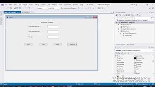 Arithmetic program in visual basic  how to make sum sub mul div button in vb vbpractical [upl. by Arratoon]