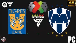 SIMULANDO  TIGRES VS MONTERREY  LIGA MX EAFC 24 [upl. by Thurston692]