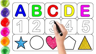 Collection of uppercase amplowercase alphabet dotted linesABCD alphabet writingalphabet song A to Z [upl. by Nairret]