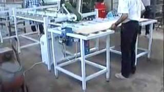 Simple Gluer for small corrugated cardboard converting factories [upl. by Gaskin]