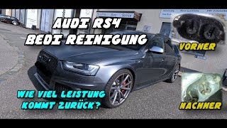 Wie viel leistung holen wir wieder zurück  Audi RS4 BEDI Reinigung [upl. by Ahsina]