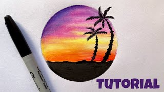 Sunset Color Pencil Tutorial [upl. by Steffen113]