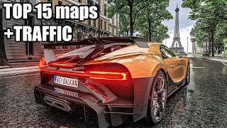 TOP 15 Free Roam Maps with TRAFFIC  ASSETTO CORSA  2023 [upl. by Sualakcin]