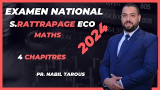 Examen National Maths Bac Economie 🔥🔥 SRattrapage 2024 🔥 🔥 quot Examen Complet quot [upl. by Tarrsus151]