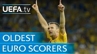 Highlights EURO’s oldest goalscorers [upl. by Anahtor]