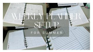 Weekly Planner Setup for the Summer [upl. by Younglove985]