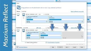 Macrium Reflect Come ridimensionare le partizioni durante la clonazione [upl. by Aiyn342]