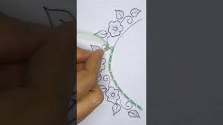 So much pretty pearl neck embroidery tutorial for dresses shorts trending embroidery cute [upl. by Ettenaj755]