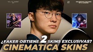 ¿FAKER va a tener 2 SKINS EXCLUSIVAS 😮 REACCION a la CINEMATICA [upl. by Calysta]