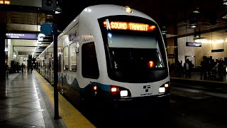 Sound Transit LINK Light Rail  A Full Ride Between SeaTac Airport amp Westlake Stations [upl. by Ardnosal]