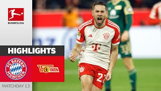 Guerreiros Goal Makes The Difference  Bayern München  Union Berlin  Highlights  Bundesliga [upl. by Avruch453]