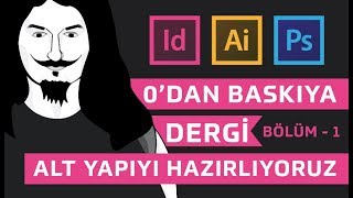 Adobe CS ile sıfırdan baskıya dergi hazırlamak indesign illustrator photoshop acrobat [upl. by Alyse]