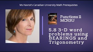 Functions 58 3D Word Problems using BEARINGS and TRIGONOMETRY [upl. by Deppy987]