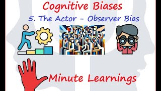 Cognitive Biases  The Actor  Observer Bias [upl. by Rozele461]