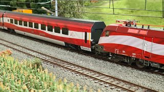 H0 Modelleisenbahn  XXL Mega Fahrvideo April 2021 [upl. by Slack482]