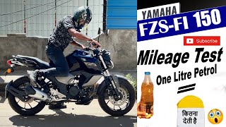 Yamaha FZS FI v3 BS6 City Mileage Test  UNBELIEVABLE😨 [upl. by Einned]