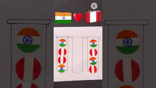 Indiaflag 🇮🇳❤️peruflag🇵🇪❤️art independenceday youtubeshorts indianflag shorts viralshorts [upl. by Estrellita]