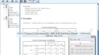 ChM SPSS  8  Comparing proportions between two groups [upl. by Eened]