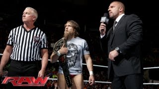 Triple H calls into question Scott Armstrongs three count at Night of Champions Raw Sept 16 201 [upl. by Koslo60]