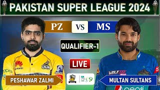 PSL LIVE  PESHAWAR ZALMI vs MULTAN SULTANS QUALIFIER MATCH LIVE COMMENTARY  MS vs PZ LIVE [upl. by Inimak]