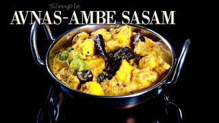 AvnasAmbe Sasam  Konkani Special Pineapple Mango Sasam  Simple Cooking With Radhika [upl. by Ryter118]