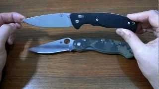 Мысли Spyderco Military vs Широгоров Табарган 100 [upl. by Tildi388]