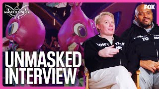 Unmasked Interview The Beets Clay Aiken amp Ruben Studdard  Season 11  The Masked Singer [upl. by Eigram]