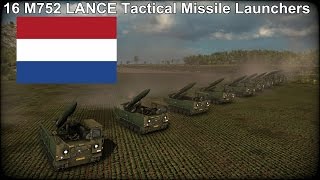 16 M752 LANCE Tactical Missile Launchers in Wargame Red Dragon [upl. by Ranit928]