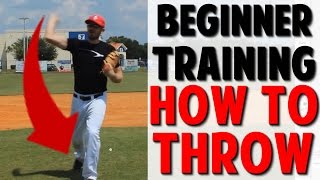 Coaching Beginner Baseball  How to Throw Pro Speed Baseball [upl. by Rebna108]