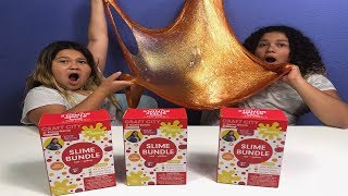 MAKING GIANT SLIMES WITH KARINA GARCIAS NEW DIY SLIME KITS [upl. by Abram]