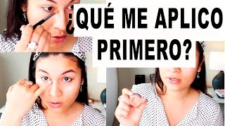 ¿QUÉ ME APLICO PRIMERO ¿CORRECTOR ANTES O DESPUES DE LA BASE DE MAQUILLAJE ORDEN DEL MAQUILLAJE [upl. by Washburn472]