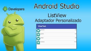 Android Studio  Como crear un adaptador personalizado para un ListView [upl. by Cranford196]