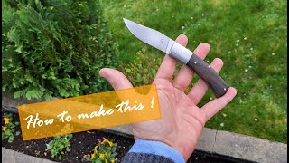 How to make a folding knife with bolsters [upl. by Abdu]