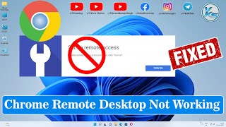 ✅ How To Fix Chrome Remote Desktop Not Working [upl. by Anirrak]