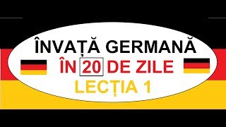 Invata Germana in 20 ZILE  CURS COMPLET A1  Lectia 1  Conjugarea verbelor regulate [upl. by Tempa540]