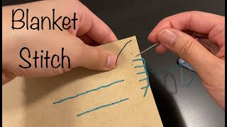 Blanket Stitch Handsewing [upl. by Adorl]