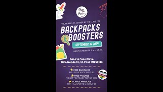 🎒 Backpacks amp Boosters Youth HealthEvent 💉 Drop by Face to Face Clinic 📅 September 16 2024 [upl. by Anuahsar]